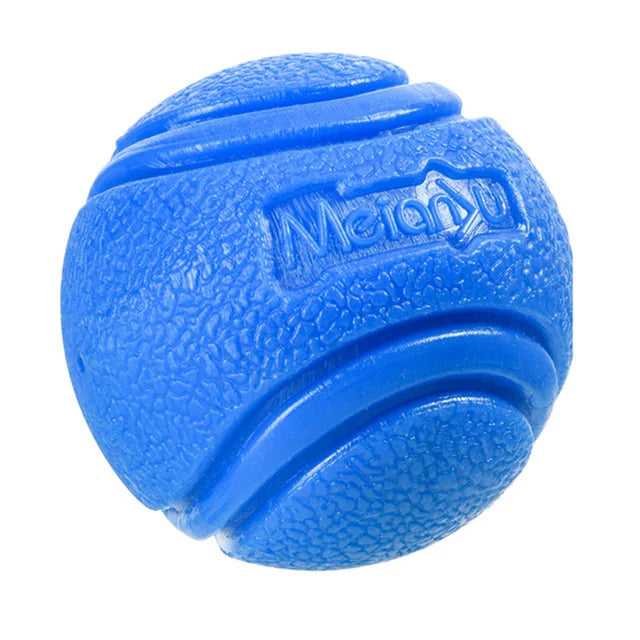 Pelota hinchable de goma sólida resistente a masticar para mascotas, juguete para entrenamiento de recuperación de lanzamiento de perros