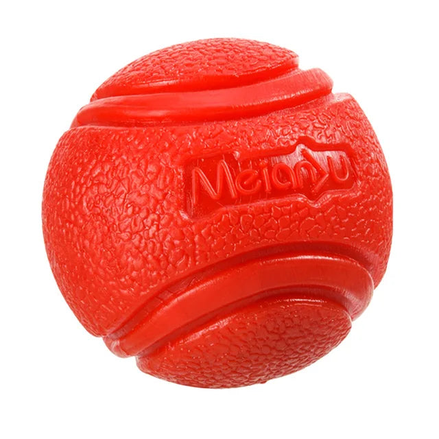 Pelota hinchable de goma sólida resistente a masticar para mascotas, juguete para entrenamiento de recuperación de lanzamiento de perros