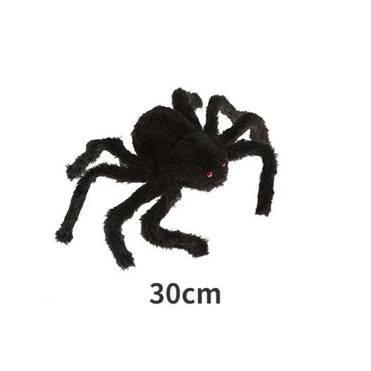 Halloween simulation furry spider indoor and outdoor atmosphere to create decorative props carnival night tricky cobwebs