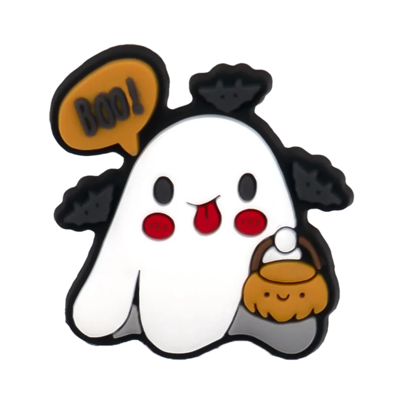 1pcs Halloween Pins for Kids Party Accessories Trick or Treat Shoe Charms for Men Women Ghost Pumpkins Shoe Decorations Buckles