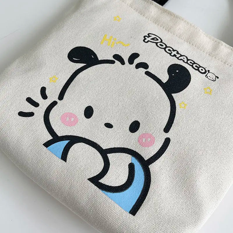 Sac en toile pour femme-Pochacco Mini sac à main tendance de grande capacité 