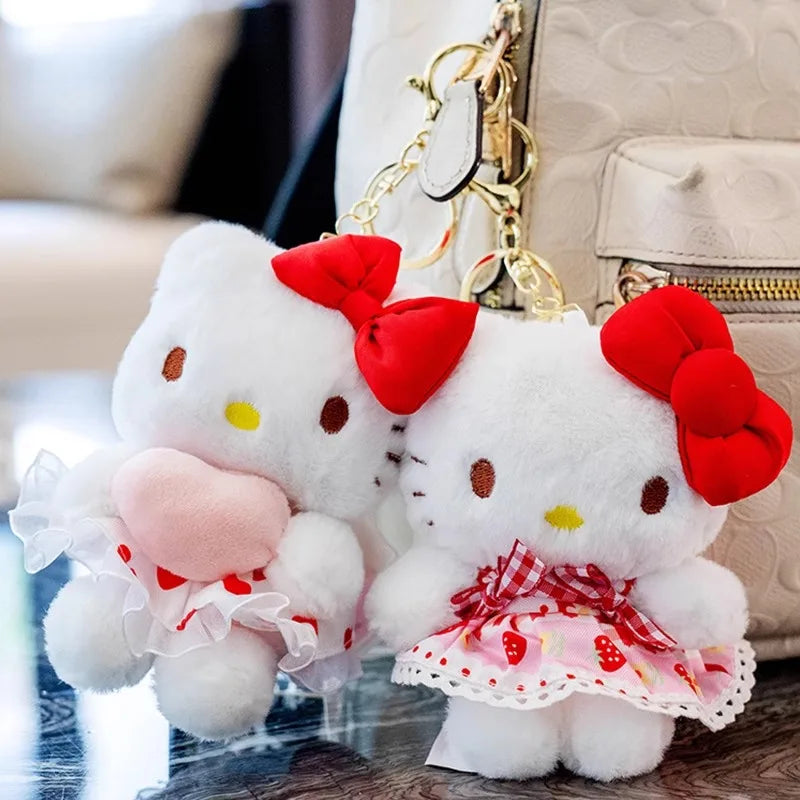 Kitty Keychain-Plush Friends for Festive Fun-Kuromi Keychain Bag