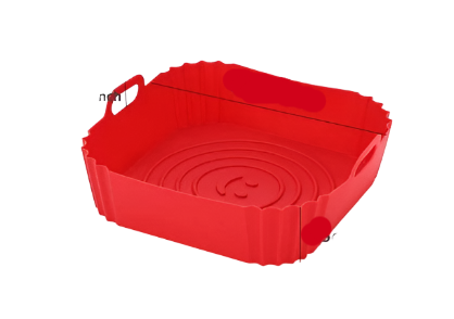 Plateau en Silicone pour friteuse à Air, plateau de cuisson pour four, Pizza, poulet frit, outil de cuisson, doublure réutilisable, panier en Silicone facile à nettoyer