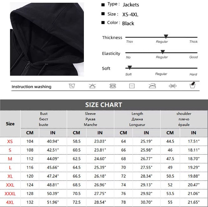 Autumn Men Sweatshirts Long Sleeve Jacket Hoodie Zipper Closure Jacket Male Hoodies Sweatshirt Slim Fit Male Clothing