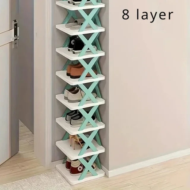 Étagères à chaussures, organisateur de rangement, étagères à chaussures détachables, permet de gagner de la famille, support domestique multicouche, étagère à chaussures Simple, armoire de couleur