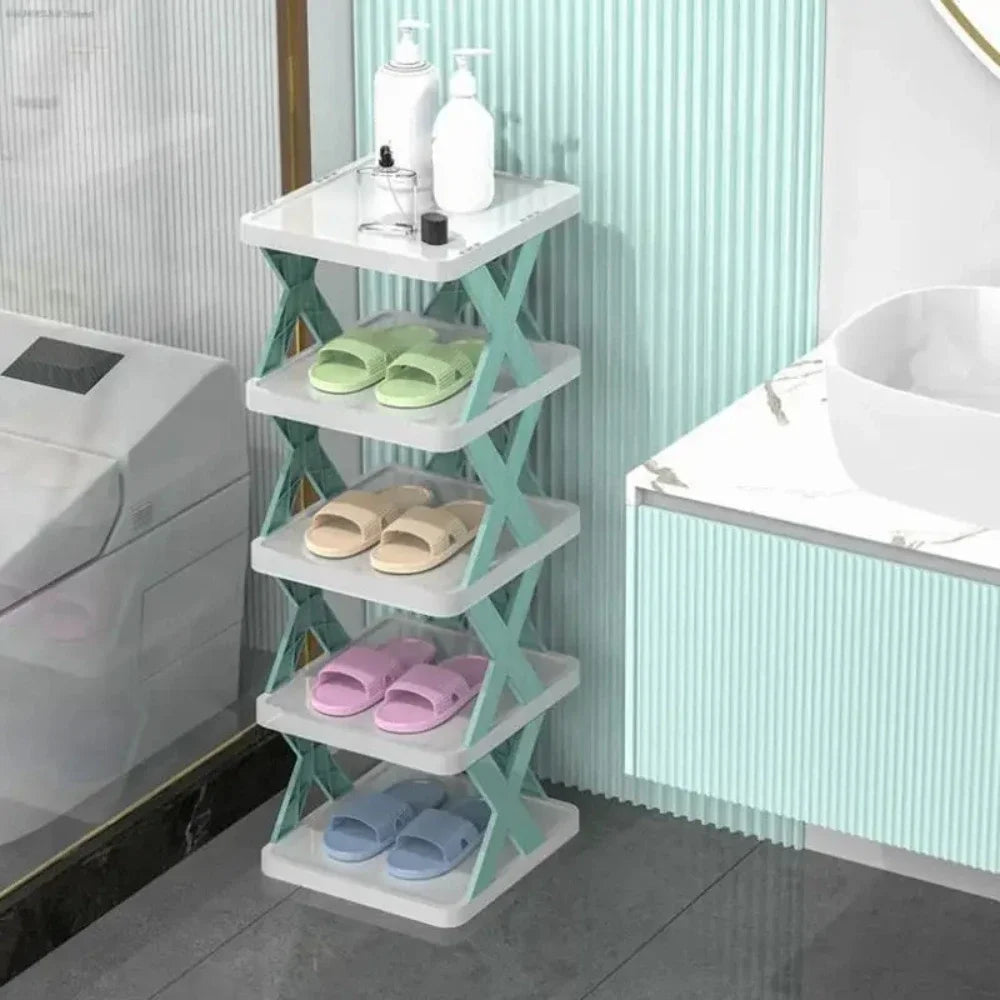 Étagères à chaussures, organisateur de rangement, étagères à chaussures détachables, permet de gagner de la famille, support domestique multicouche, étagère à chaussures Simple, armoire de couleur