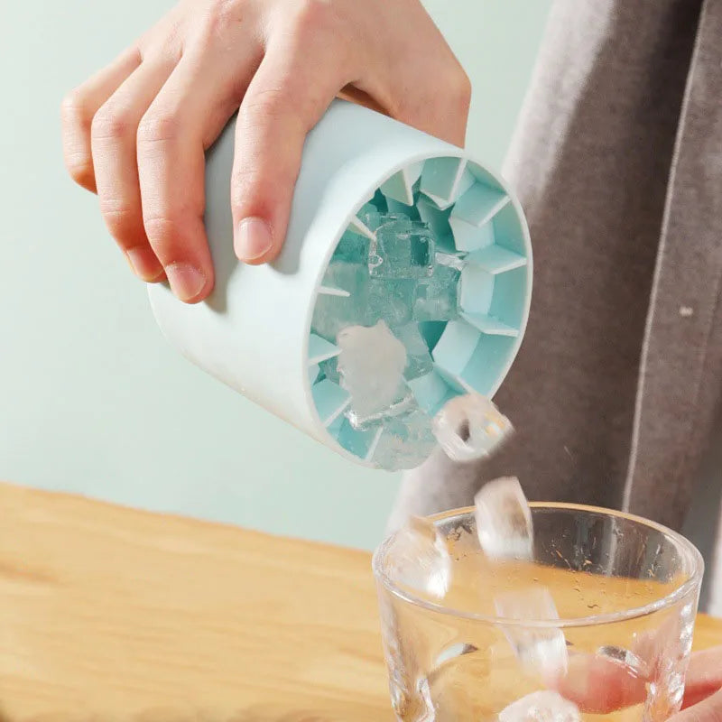 Seau à glace rond de moule à glaçons en silicone