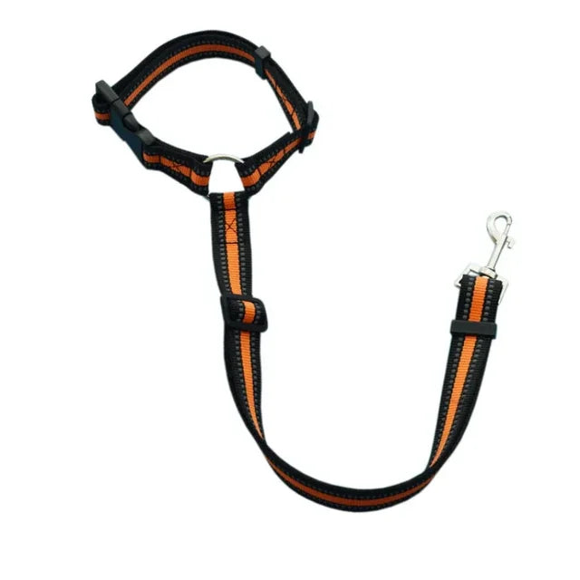 2 in 1 Car Backseat Safety Seatbelt-Lead Leash Adjustable Belt for Pets Dogs