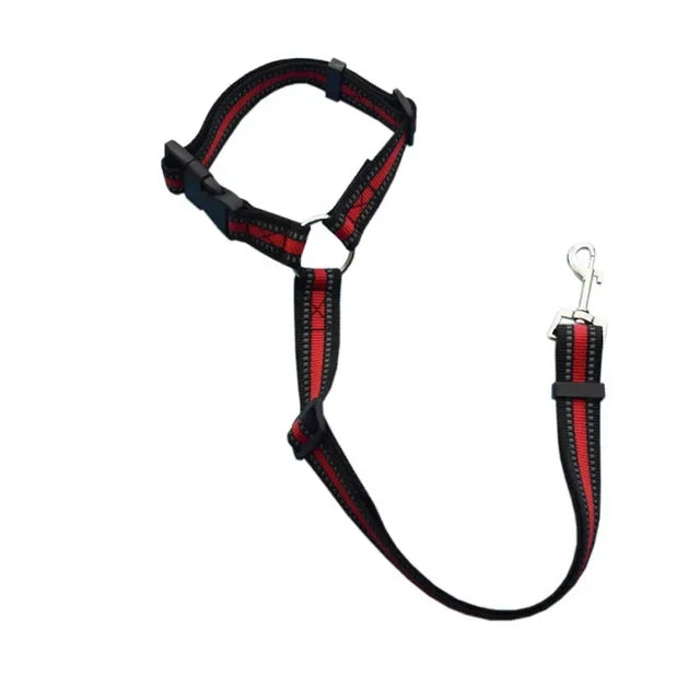 2 in 1 Car Backseat Safety Seatbelt-Lead Leash Adjustable Belt for Pets Dogs