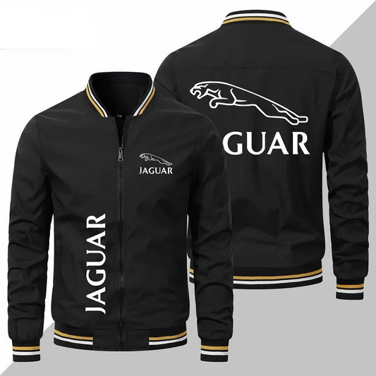 Spring and Autumn 2023 New Men's Jaguar Car Logo Jacket Casual Baseball Racing Team Men's Clothing Large Jacket Jacket Jacket