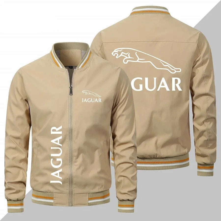 Spring and Autumn 2023 New Men's Jaguar Car Logo Jacket Casual Baseball Racing Team Men's Clothing Large Jacket Jacket Jacket