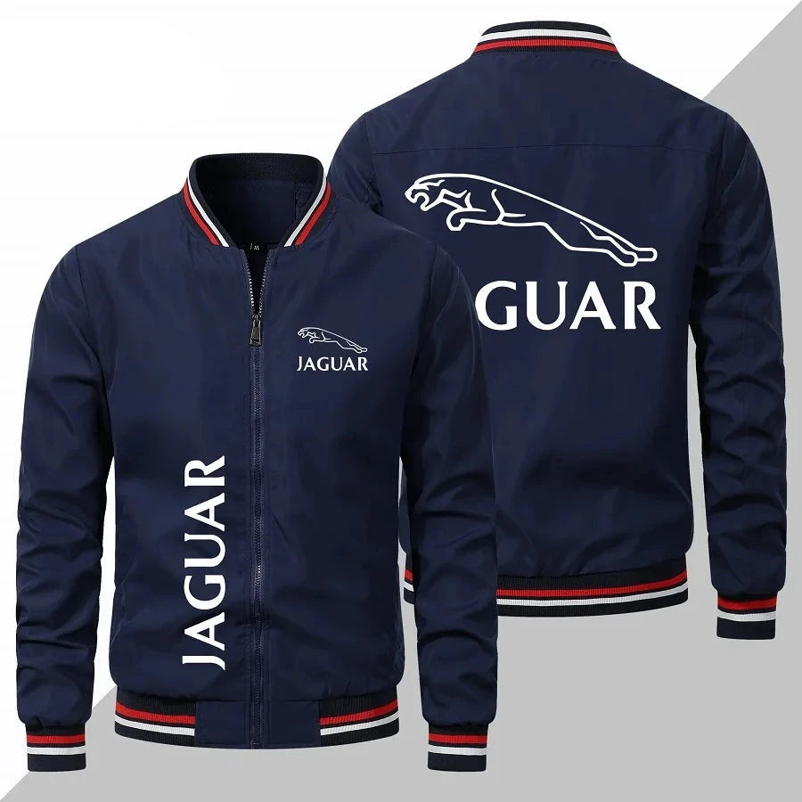 Spring and Autumn 2023 New Men's Jaguar Car Logo Jacket Casual Baseball Racing Team Men's Clothing Large Jacket Jacket Jacket