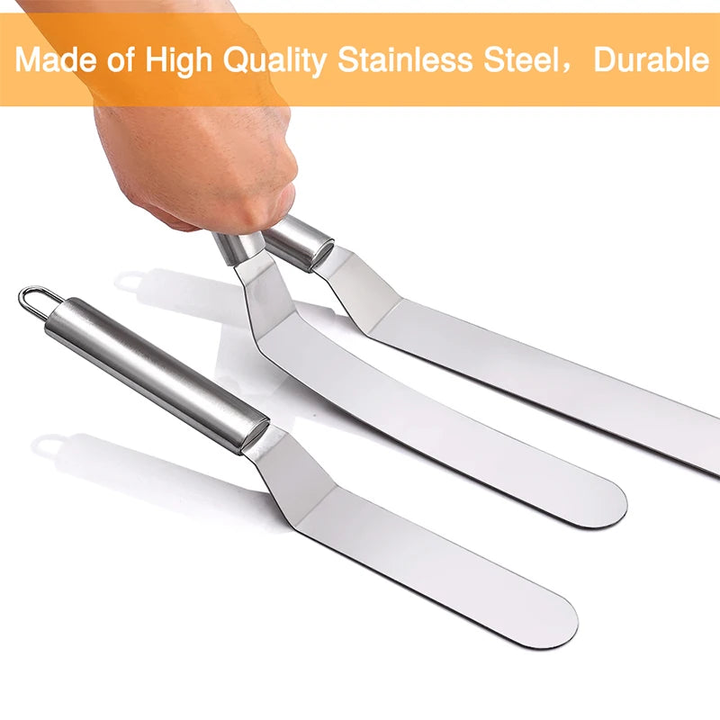 Stainless Steel  Baking & Pastry Tools Portable Cream Spatula Cake Butter Kitchen Pastry Cake Decoration Tools Kitchen Gadgets