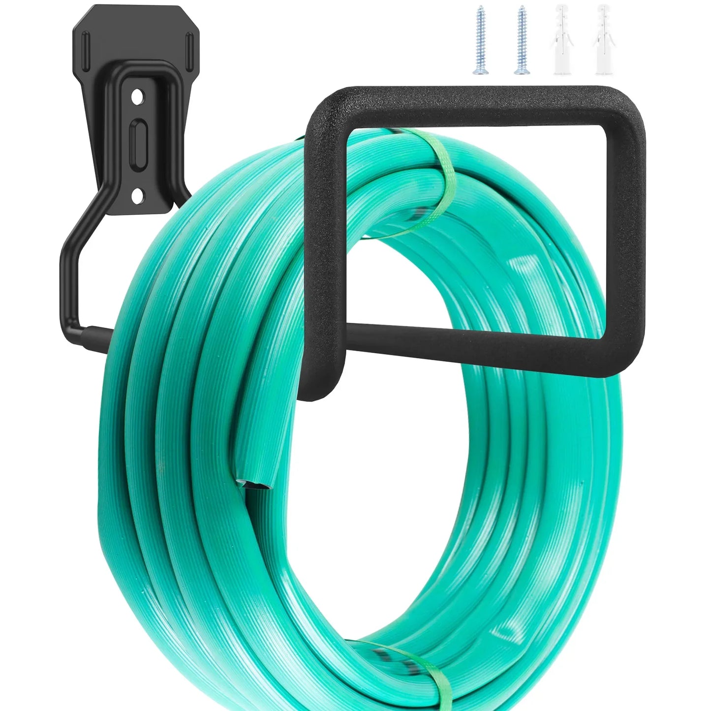 Gancho de montaje de acero inoxidable, colgador a prueba de herrumbre, ganchos de pared, perchas para agua, aire, manguera hidráulica, cables de extensión, gancho de jardín