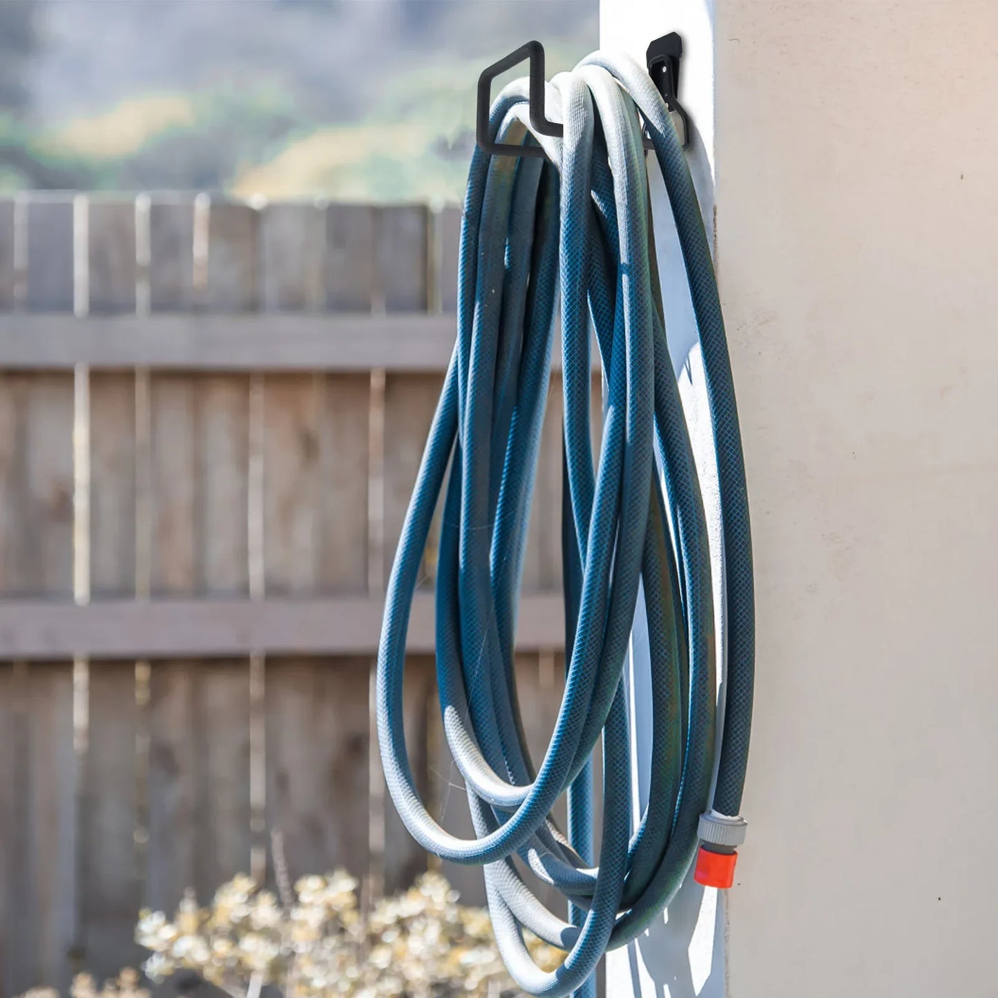 Gancho de montaje de acero inoxidable, colgador a prueba de herrumbre, ganchos de pared, perchas para agua, aire, manguera hidráulica, cables de extensión, gancho de jardín