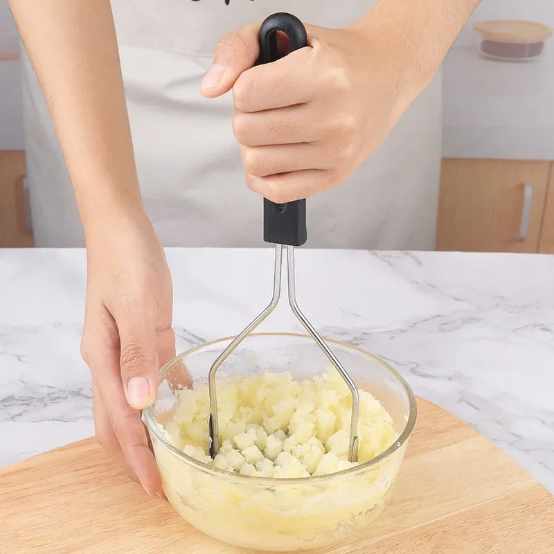 Presse-purée manuel en acier inoxydable, broyeur de pommes de terre, fruits et légumes, pression, boue, outils de presse, Gadgets de cuisine