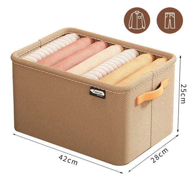 Organisateur de vêtements épais, armoires de rangement pour pantalons, pulls, tiroirs, boîte de rangement pour jeans, garde-robe, organisateurs de rangement pour vêtements