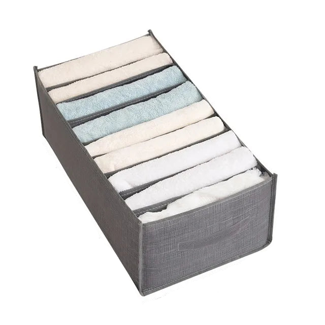 Organisateur de vêtements épais, armoires de rangement pour pantalons, pulls, tiroirs, boîte de rangement pour jeans, garde-robe, organisateurs de rangement pour vêtements