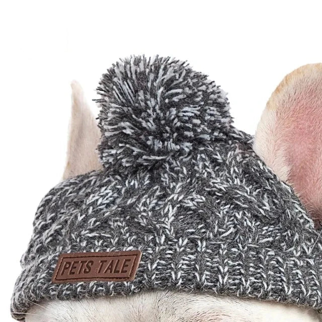 Winter Soft Dog Hats, Warm Pet Dog Knitted Hat Windproof Knitting Dog Hat