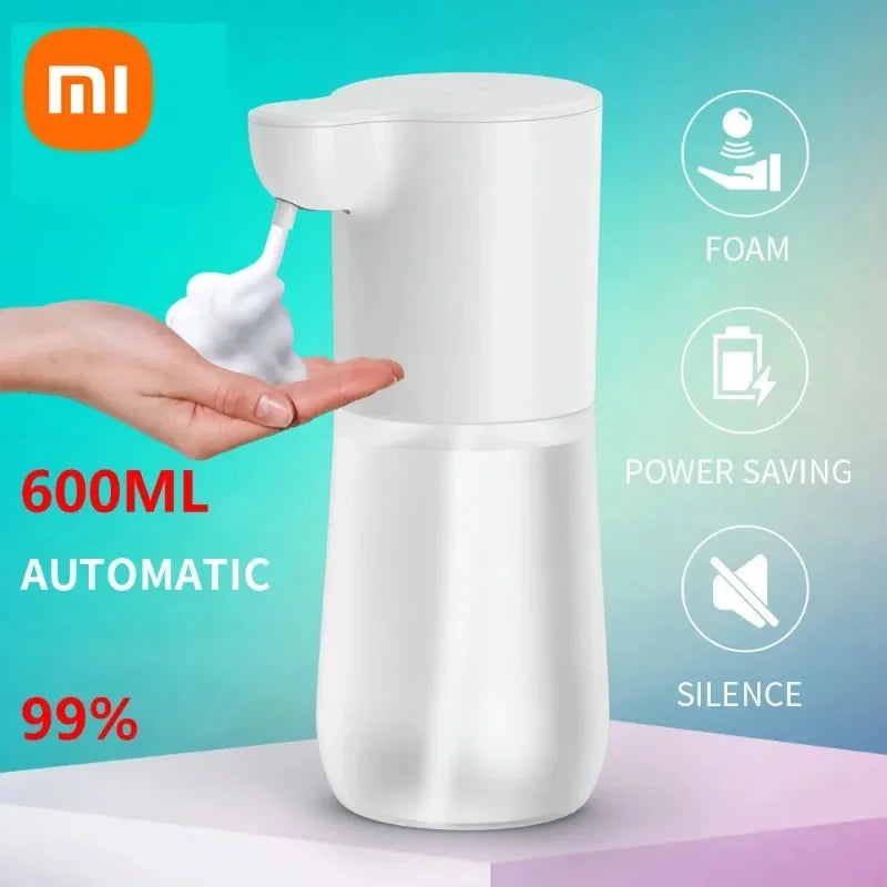 Dispensador de jabón de espuma de inducción automático con carga USB Xiaomi, lavadora de manos inteligente por infrarrojos sin contacto para cocina y baño, 2000mAh