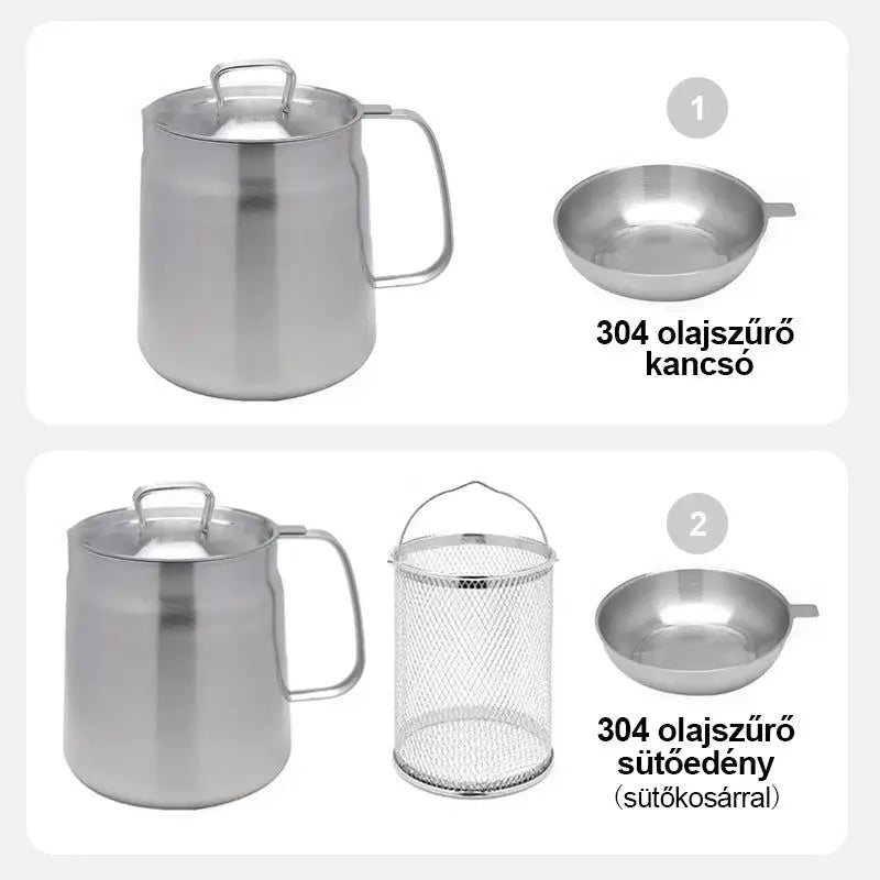 Olla para freír de acero inoxidable 304, freidora de cocina, sartén Tempura, olla para freír, olla para freír pollo, sartenes, herramientas de cocina