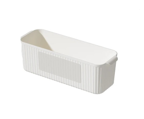 WORTHBUY – boîte de rangement multifonctionnelle en plastique pour cuisine, boîte de rangement pour armoire murale sans poinçon pour accessoires de cuisine