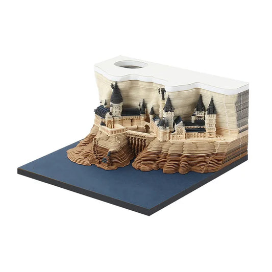 Nouveauté calendrier 3D ornement Note papier cadeau d'anniversaire Miniatures Jotter bureaux décor maison objet décoratif bloc-notes Figurines