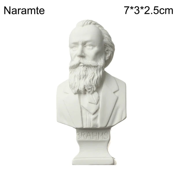 Nordic Style Miniature Plaster Bust Statue Greek Mythology Figurine Famous Sculpture Desktop Ornament Home Decor Drawing Practic