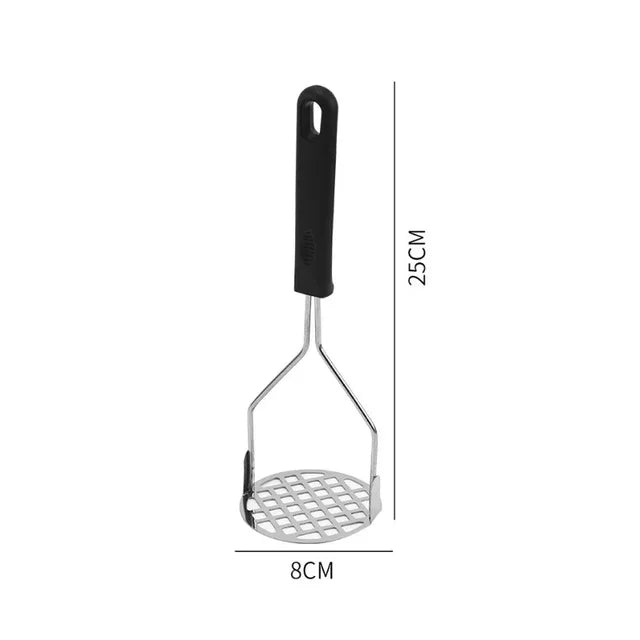 Aplastapatatas de acero inoxidable, triturador Manual de patatas, frutas y verduras, herramientas de prensa de barro a presión, utensilios de cocina