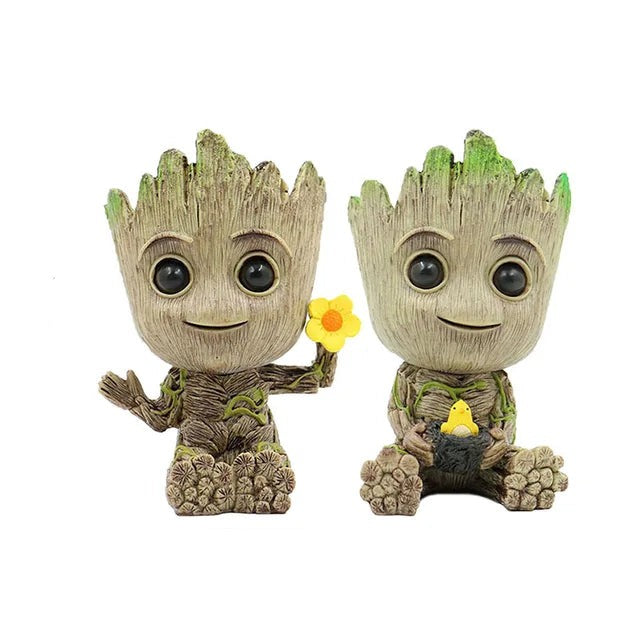 Artesanías de decoración del hogar, modelo en miniatura para oficina, escritorio, figuritas de Groot de dibujos animados, decoración artesanal, árbol, adorno para hombre, 5CM