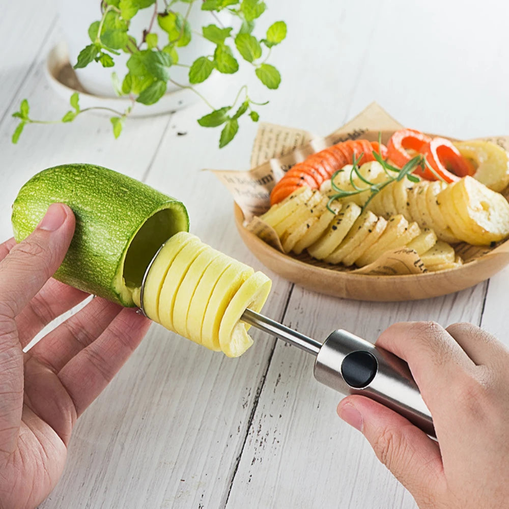 Perceuse à légumes de cuisine, 1 ensemble, noyau rotatif pour fruits et légumes, dispositif pour enlever les légumes, dispositif de creuser des trous, accessoires de cuisine à domicile