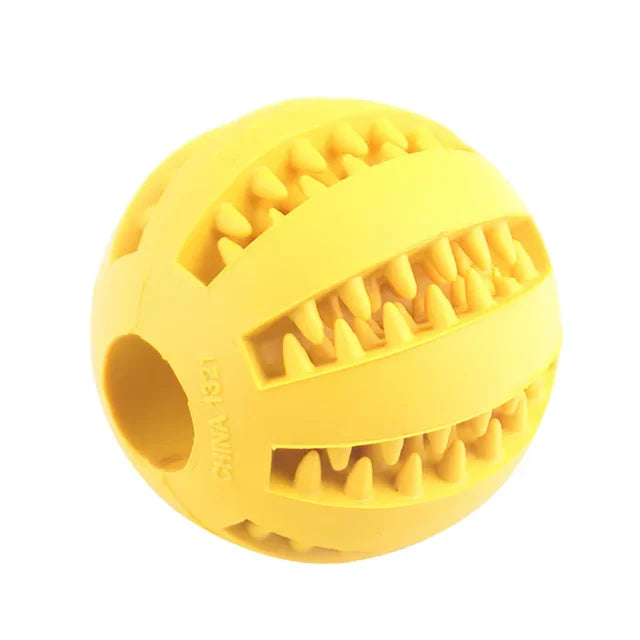 Jouets de balle pour petits chiens, élasticité Interactive, jouet à mâcher pour chiot, nettoyage des dents, boule de nourriture en caoutchouc, accessoires pour animaux de compagnie