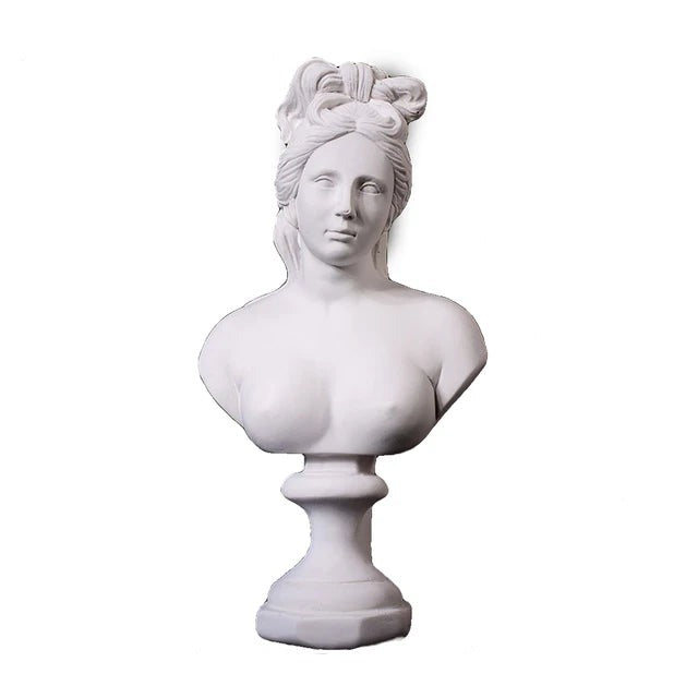 Busto de yeso en miniatura de estilo nórdico, estatua de mitología griega, escultura famosa, adorno de escritorio, decoración del hogar, dibujo práctico 