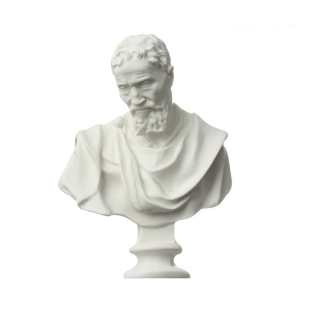 Nordic Style Miniature Plaster Bust Statue Greek Mythology Figurine Famous Sculpture Desktop Ornament Home Decor Drawing Practic