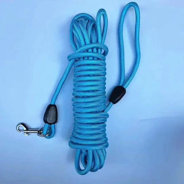 Correa de entrenamiento para perros con cuerda larga de 5M/10M/15M, línea de seguimiento de mascotas de nailon resistente, para entrenamiento exterior pequeño y mediano, Camping