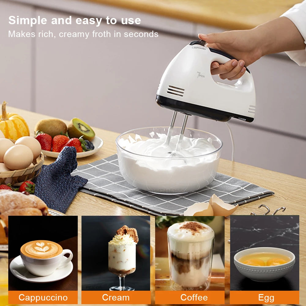 Electric Egg Beater Handheld Electric Milk Frother Household Automatic Mixer for Coffee Cappuccino Cream Blender Milk Foamer