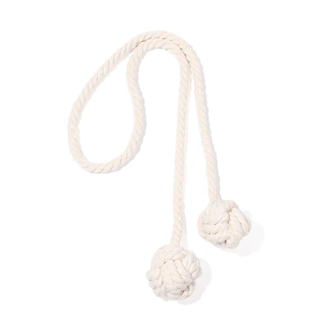 Handmade Cotton Rope Curtain Tiebacks Rope Knot Ball Decorative Tie Backs Holdbacks Home Accessories for Curtains Bedroom Decor