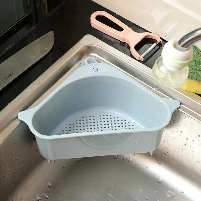 1PC Kitchen Sink Strainer Soap Sponge Storage Vegetable Fruit Drain Basket Home Kitchenware Gadget Kitchen Items Accessories