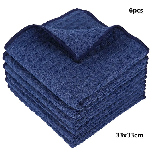 Homaxy Cotton Kitchen Towel Waffle Weave Wash Dishcloth Kitchen Cloths Soft Absorbent Dish Cloth Hand Towels Cleaning Kitchen