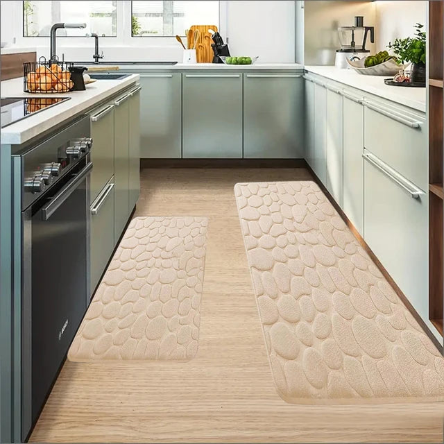 Tapis de cuisine doux, antidérapant, absorbant l'eau, tapis de sol pour chambre à coucher, décoration de la maison