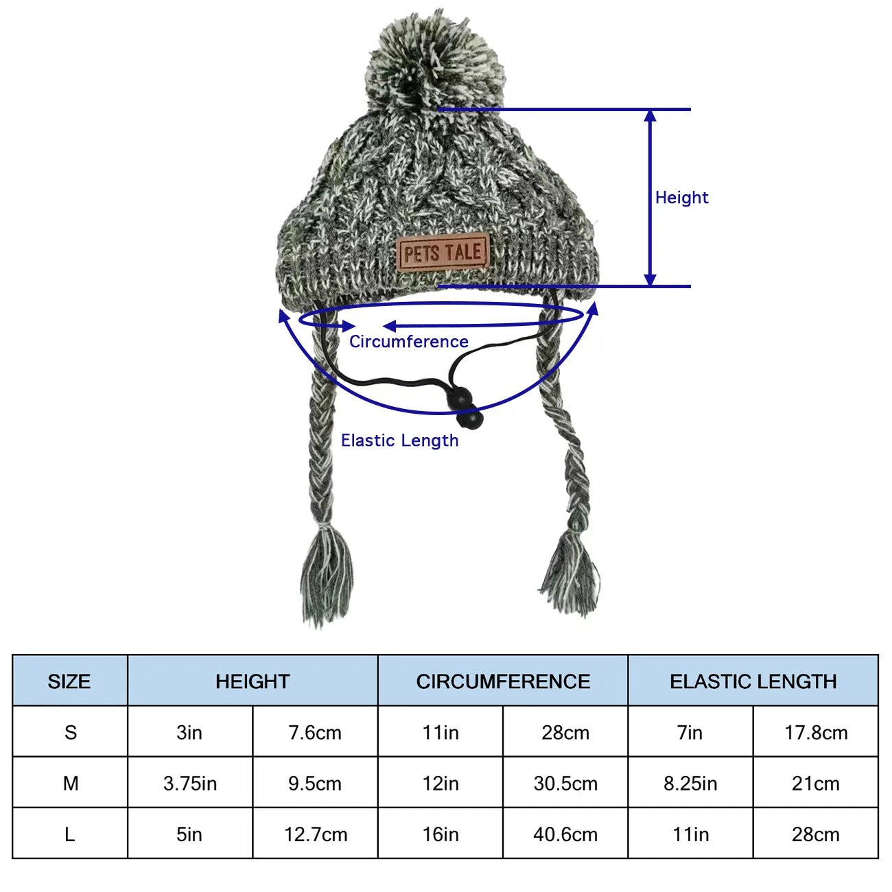 Chapeaux doux d'hiver pour chien, chapeau tricoté chaud pour chien de compagnie, chapeau tricoté coupe-vent pour chien