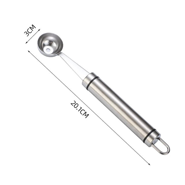 Outil pour fruits et légumes en acier inoxydable, éplucheur de pommes de terre, coupe-pomme, cuillère à Melon, grattoir à écailles de poisson, accessoires de cuisine à domicile