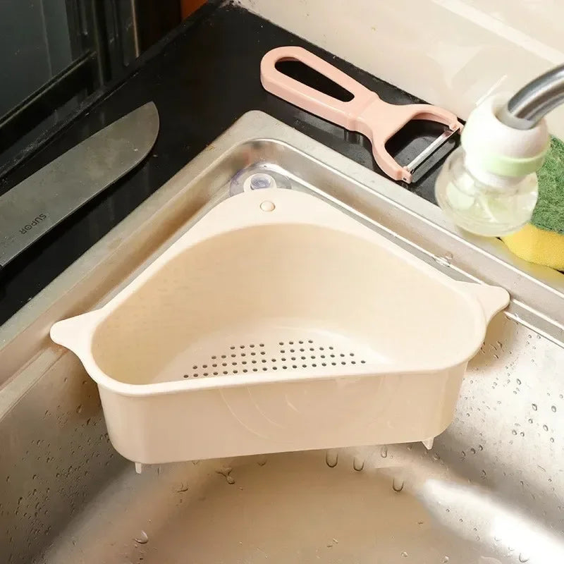 1PC Kitchen Sink Strainer Soap Sponge Storage Vegetable Fruit Drain Basket Home Kitchenware Gadget Kitchen Items Accessories