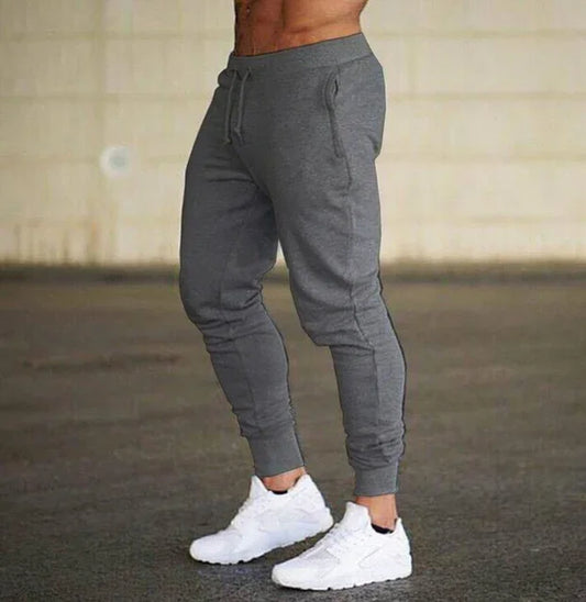 2024 Fashion Men Gyms Pure Color Pants Joggers Fitness Casual Long Pants Men Workout Skinny Sweatpants Jogger Tracksuit Trousers