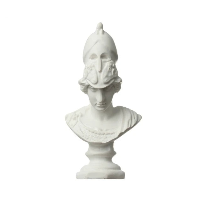 Nordic Style Miniature Plaster Bust Statue Greek Mythology Figurine Famous Sculpture Desktop Ornament Home Decor Drawing Practic