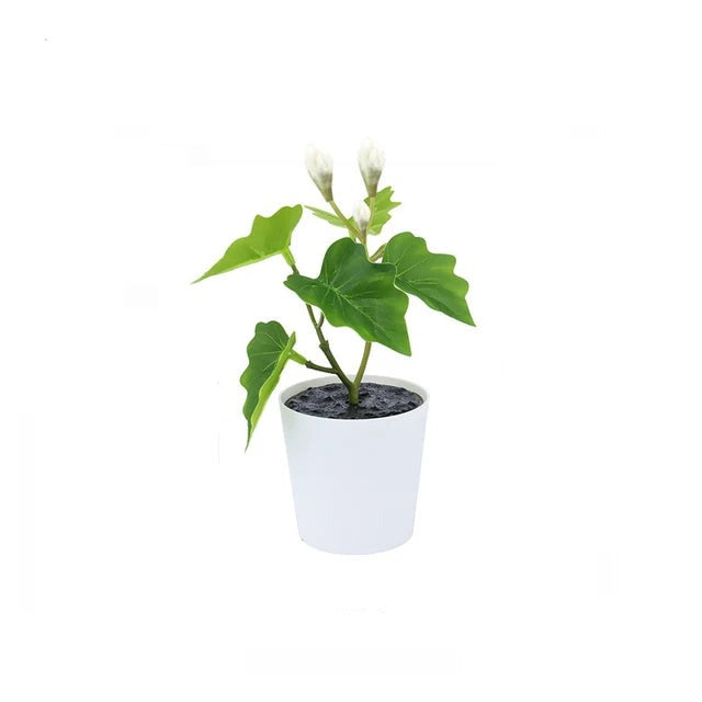 Artificial Plastic Plants Bonsai Small Tree Simulation Pot Table Potted Ornaments Flower Garden Arrangement Home Table Decor