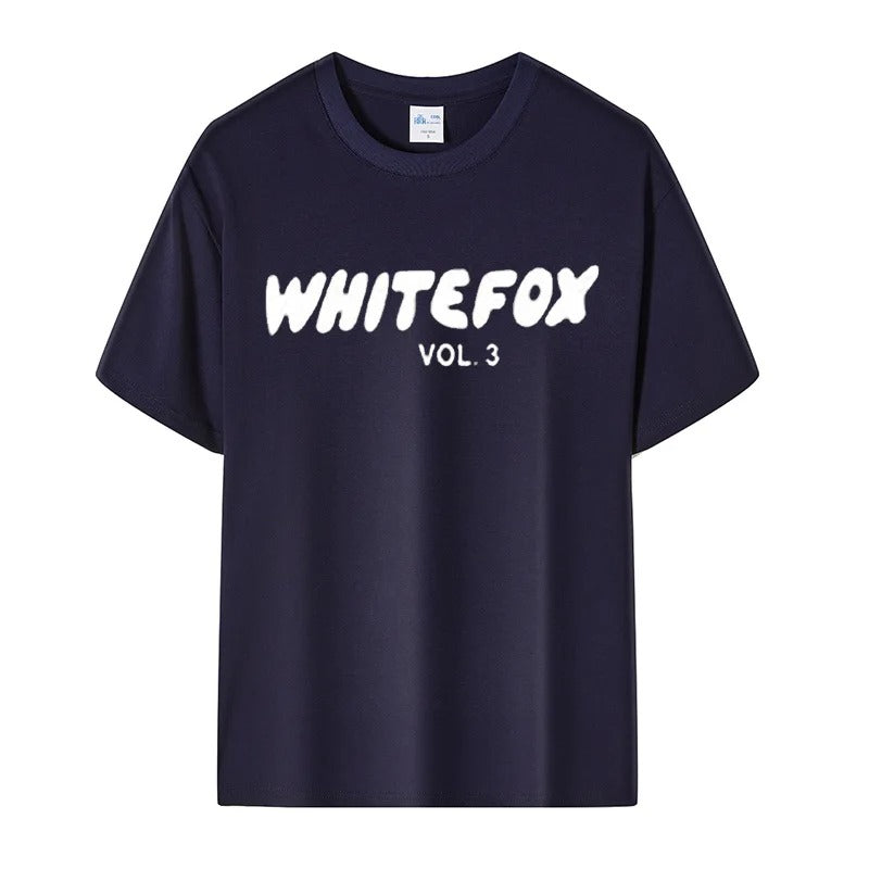 White Fox Fashion Print Women T-shirt Brand Short Sleeve Tshirt Clothing Designer Tee Men Cotton T Shirt Y2k Streetwear Top