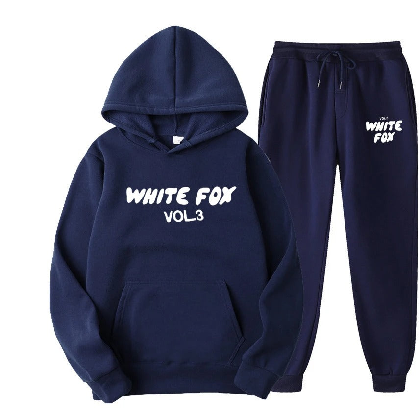 White Fox Womens High Quality Set Tracksuit Hoodies Sweatshirts and Sweatpants Two Piece Sets Fashion