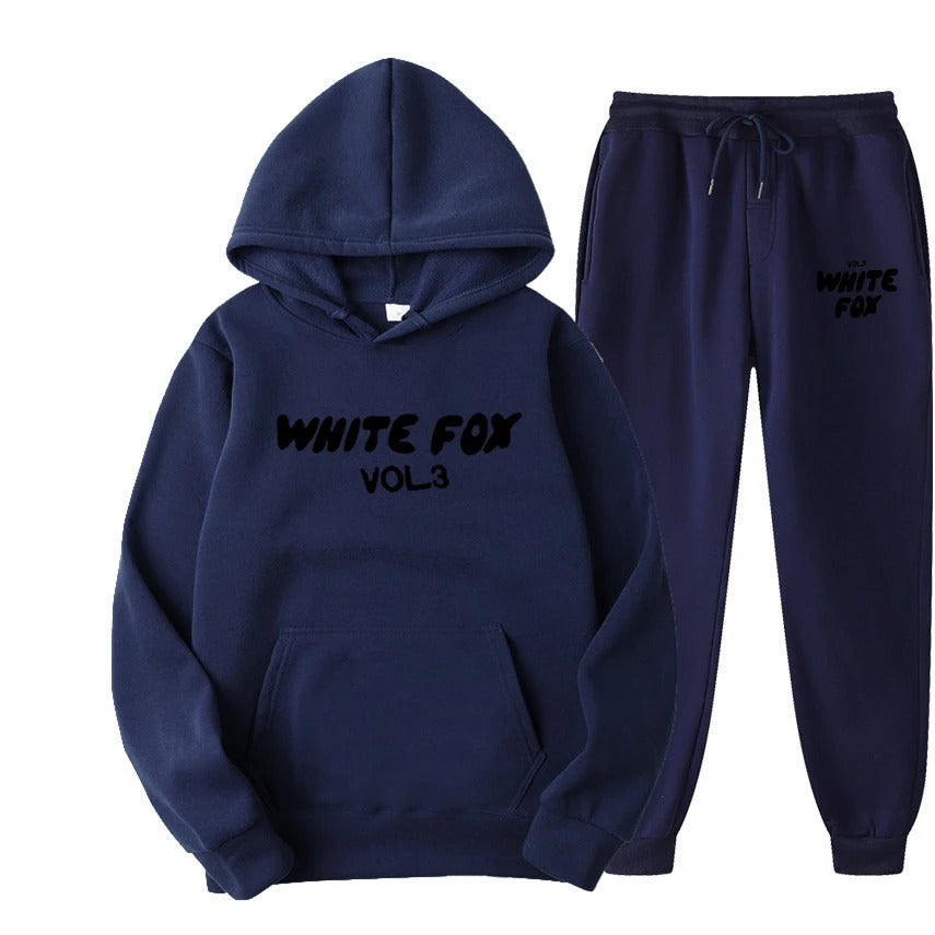 White Fox Womens High Quality Set Tracksuit Hoodies Sweatshirts and Sweatpants Two Piece Sets Fashion