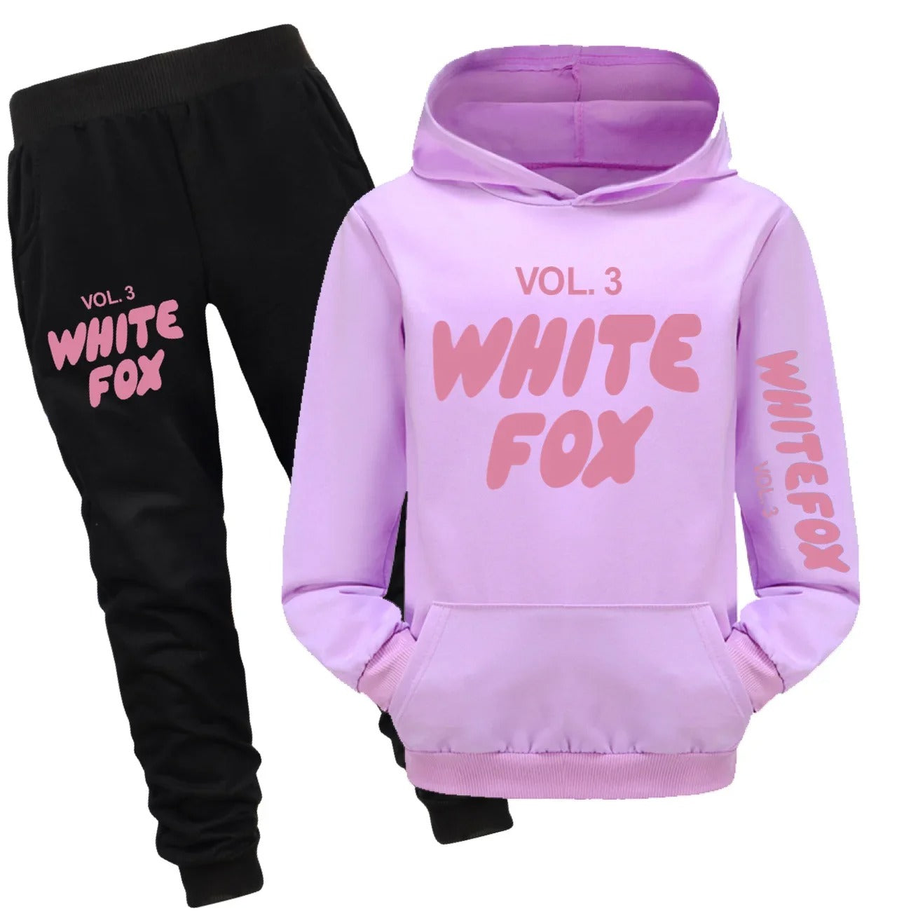 White Fox Spring Fall Kids Clothing Sets Boys Baby Girls Tracksuits Kids Sport Suits vol.3 Long-sleeves Sweatshirt and Pants Set